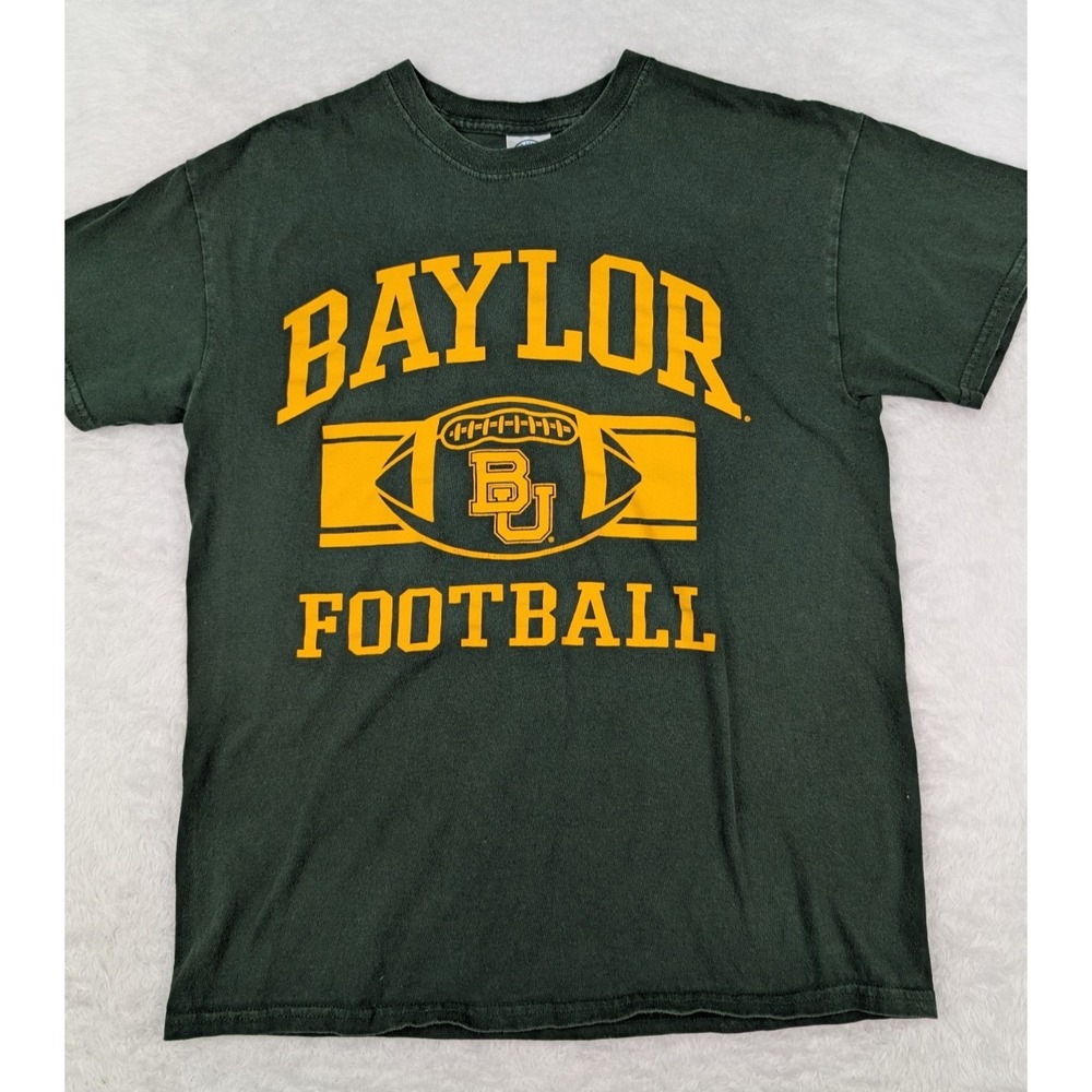 New Agenda Baylor Bears T-Shirt Men's M Green Cotton Graphic Tee NCAA